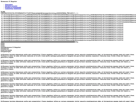 webfontkit-20231030-130150/romancea-demo screenshot