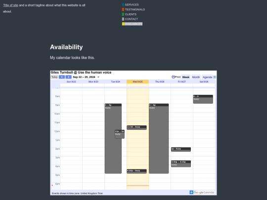 availability screenshot