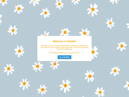 welcome screenshot