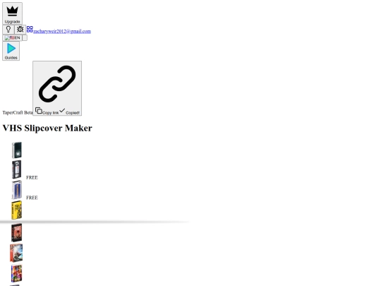VHS Slipcover Maker - VHS Slipcover Maker screenshot