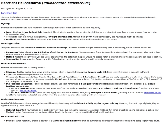 caresheets/philodendron_hederaceum screenshot