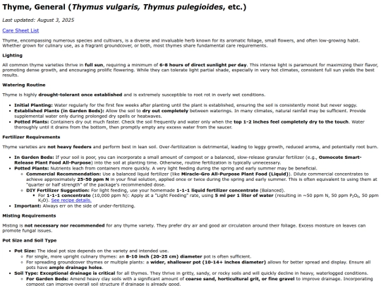 caresheets/thyme_culinary screenshot
