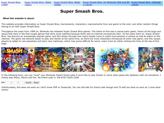 final-project/super-smash-bros-information screenshot