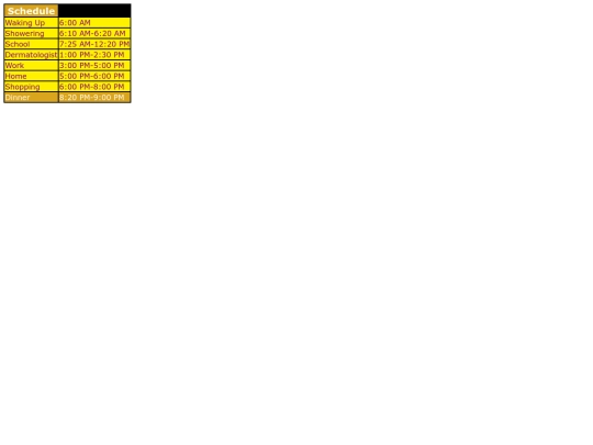 stylish-schedule screenshot