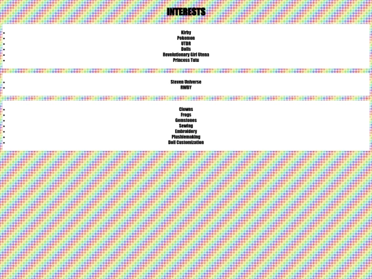 interests screenshot