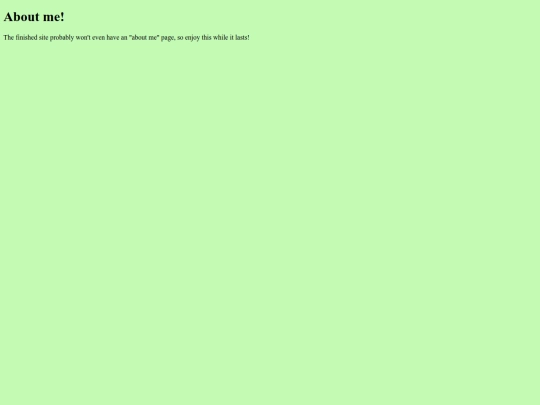 aboutme screenshot