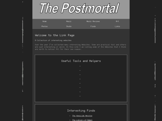 links screenshot