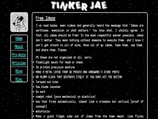 Pages/Archive/Free-Ideas screenshot