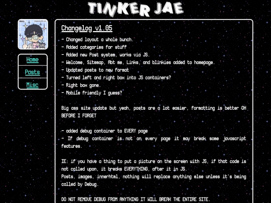 Pages/Archive/v1.05Changelog screenshot