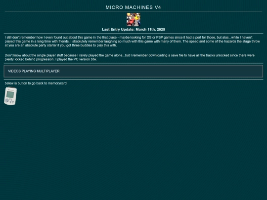 rw/memcard/1/mmachinesv4 screenshot