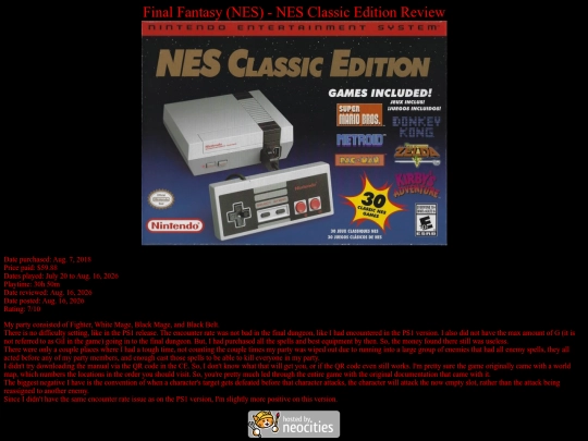 Final_Fantasy_I_NES_review screenshot