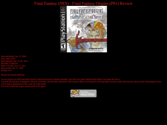 Final_Fantasy_I_PS1_review screenshot