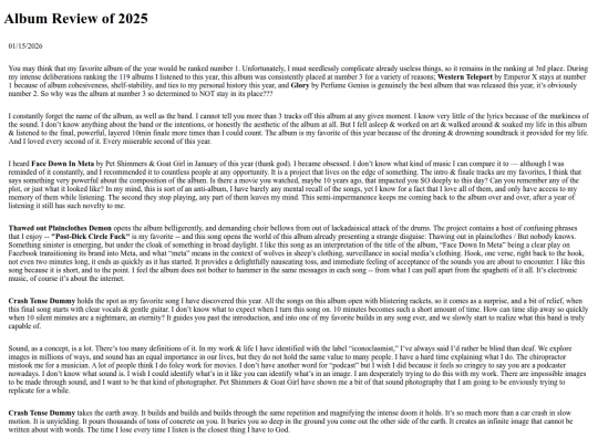 blog posts/AlbumReviewOf2025 screenshot
