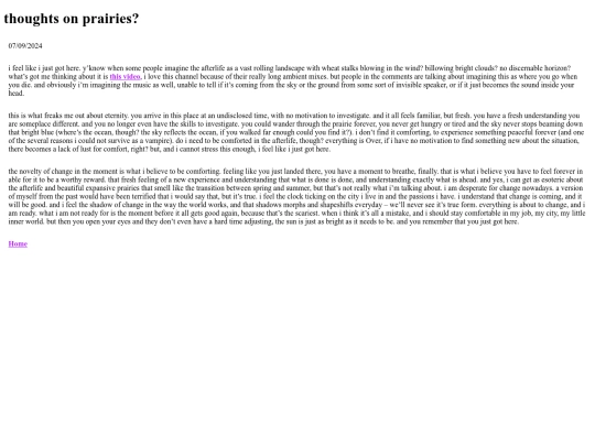 blog posts/ThoughtsOnPrairies screenshot