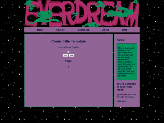 comics/comictemplate/comictemplatepageview screenshot