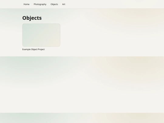 objects screenshot