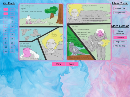 comics/umbrella screenshot
