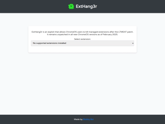 ext-hanger screenshot