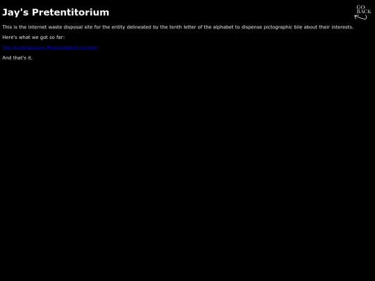 jays-pretentitorium screenshot