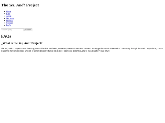 faq screenshot