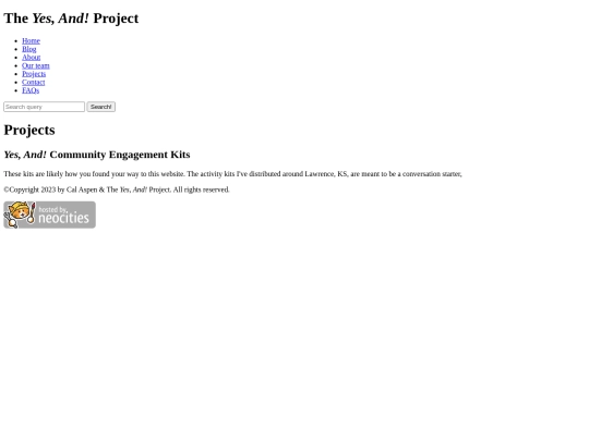 projects screenshot