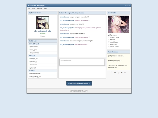 AIM screenshot
