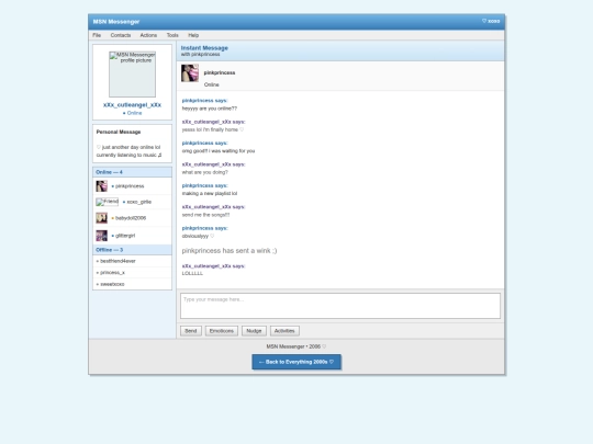 MSN screenshot