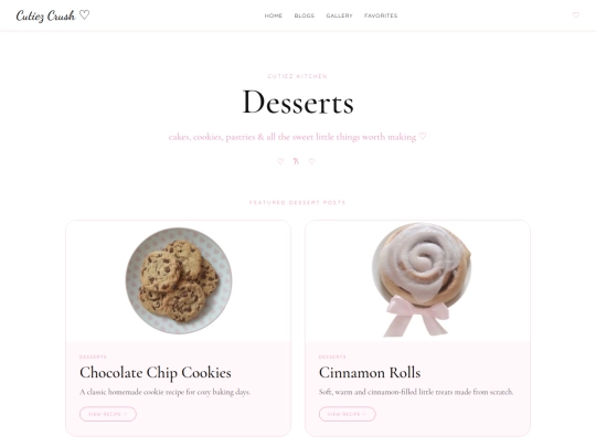 desserts screenshot