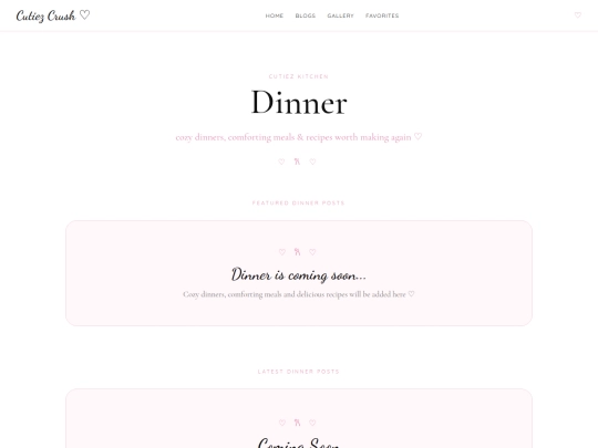 dinner screenshot