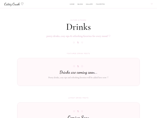 drinks screenshot