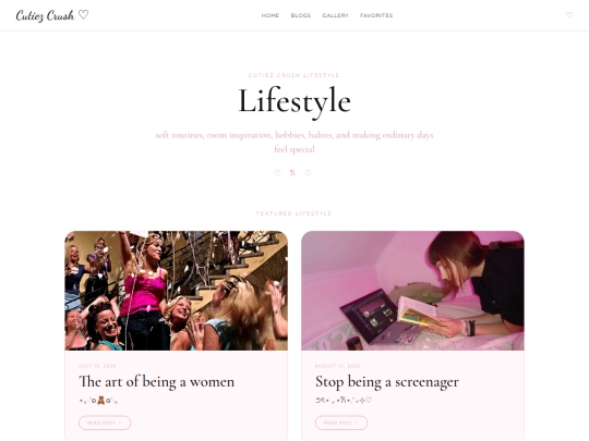 lifestyle screenshot