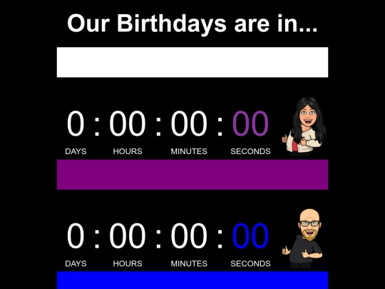birthdays screenshot
