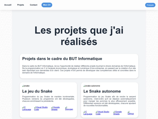 projet screenshot