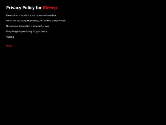 bleeep-privacy screenshot