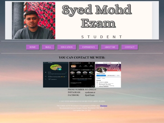 contact screenshot