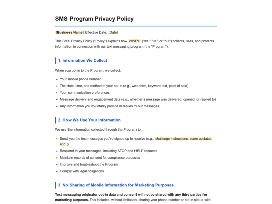 sms-privacy-policy screenshot