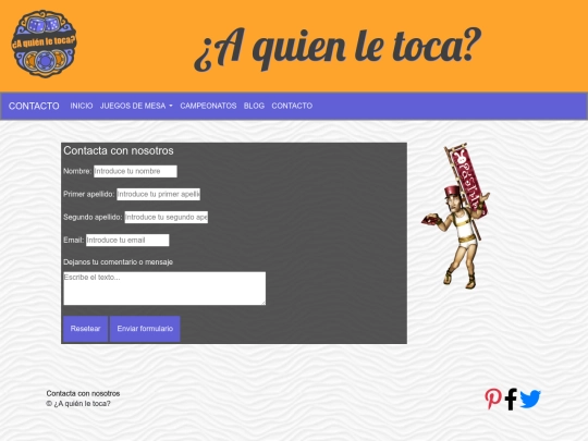 web/contacto screenshot