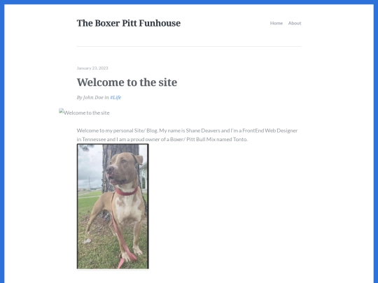 Welcome-to-the-site screenshot