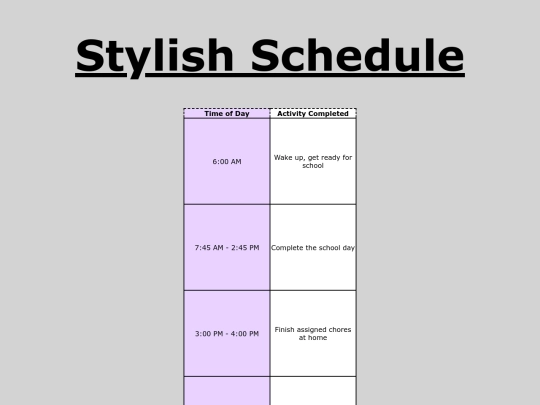 Schedule/stylish_schedule screenshot