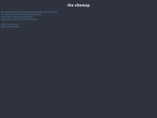 pages/sitemap screenshot