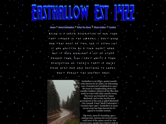 about_easthallow screenshot