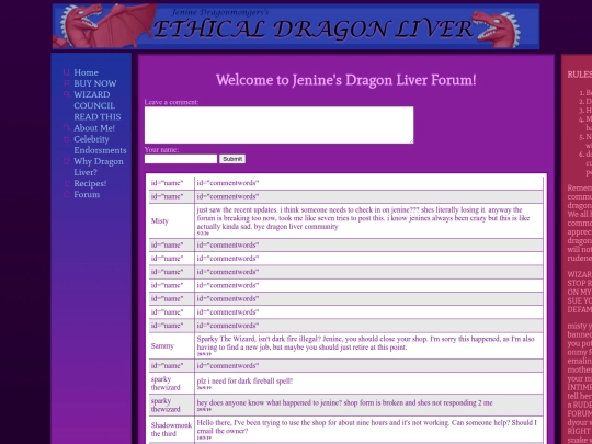 Jenine/forum screenshot