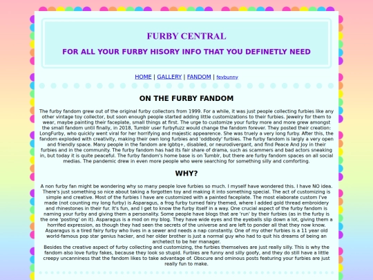 furby site/fandom screenshot