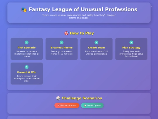 leagueofprofessions screenshot