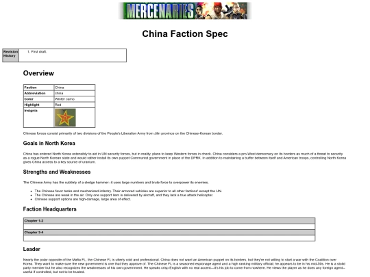 Games/mercs/mercs1/spec_faction_china screenshot