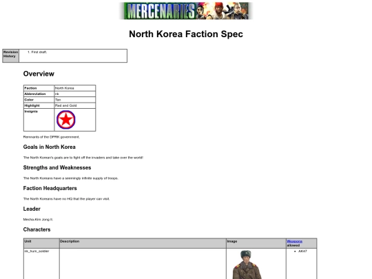 Games/mercs/mercs1/spec_faction_nk screenshot