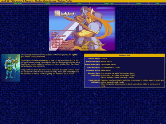 Games/mystara/jonc/chars/fighter screenshot