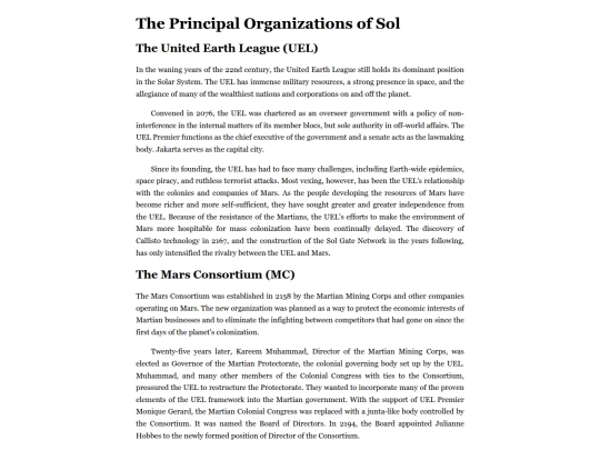 Games/terminus/organizations screenshot