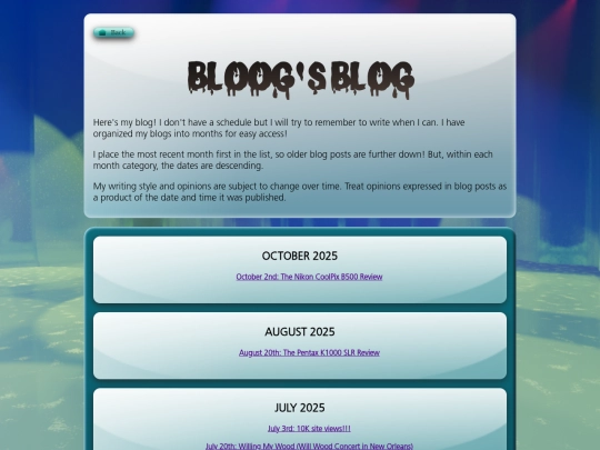 blog/Blogs screenshot
