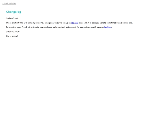 changelog screenshot
